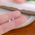 Eight Color Two and Three Millimeter Round Stud Earrings view 6
