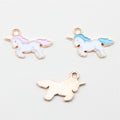 Pastel Enamel Unicorn Charms in Blue and Pink Colorways view 2