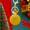 Jeweled Round Ball Keychains in Fourteen Solid and Multicolor Options view 9