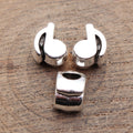 Antique Silver Sculpted Musical Note Large Hole Bead view 2