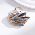 Swan Crystal Metal Brooch Pin for Jackets and Lapels view 5