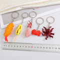 Realistic Food and Seafood Split Ring Keychains in Five Designs view 5
