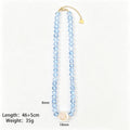 Five Color Sparkling Round Bead Necklaces With Carabiner Clasps view 9