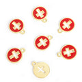 Enamel-Look Gold Silver Cross Alloy Charms in 16 Styles view 8