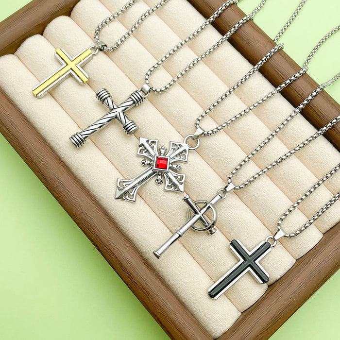 Cross and Angel Charms and Pendants in 7 Pictured Variations