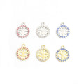 Crystal Tree of Life Charms in Three Colors and Two Tones view 1