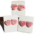 Flocked Velvet Cartoon Stud Earrings 7 Cute Designs view 5