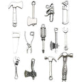 Antique Silver Hand Tool Metal Charms with 14 Listed Options view 5