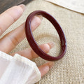Round Jade Like Solid Bangle Bracelets Nineteen Color Styles view 7