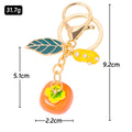 Persimmon Peanut Leaf Keychain Gold Clasp Cord Eleven Styles view 4
