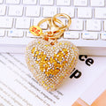 Mixed Cut Crystal Heart Keychains in Five Colors plus Assorted Option view 8
