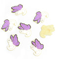 Purple Winged Cat and Bat Enamel Alloy Charm Pendants view 10