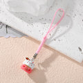 Lucky Cat Bell Phone Charms Alloy Maneki-Neko Cord Straps 6 Styles view 8
