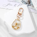 Gold Resin Dried Flower Halloween Keychains Lobster Clasp 6 Styles view 6