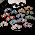 Crystal Bow Statement Earrings in Polished Statement Design view 1
