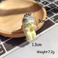 Flocked Yellow Cat Keychains Lobster Clasp 4 Camp Styles view 4