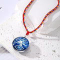 Colorful Cord Evil Eye Tree of Life and Hamsa Pendant Necklaces view 3