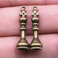 Chess Piece Charms in Knight King Queen and Pawn Designs view 10