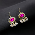 Small and Large Gem Multicolor Necklace Earring Sets view 3