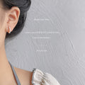 Gold-Tone Pearl Huggie Hoop Earrings Mini Seed Pearls view 2