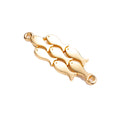Curved School of Fish Two-Hole Metal Connectors for Jewelry Making view 4