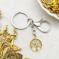 Matte Gold-Tone Mixed-Finish Metal Charms with 3 Listed Options view 2