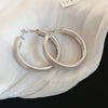 Silver Wide Hoop