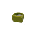 Yellow Resin Square Chunky Signet Style Fashion Ring view 5