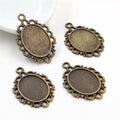 Small Oval Metal Pendant Trays in Four Finish Options view 3