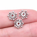 10x2mm 0.32g Multicolor Zinc Alloy Flat Disc Large Hole Spacer Beads for DIY Bracelet Jewelry Making