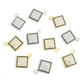 Crystal-Accented Gold Silver Decorative Alloy Craft Pendants in 2 Styles view 5