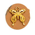 Looped Butterfly Metal Charm Pendant in 3 Finishes for Jewelry Making view 8