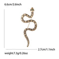 Crosshatch Snake Brooch Green Eyes Gold and Silver Tone view 7