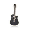 Black Enamel Acoustic Guitar Brooch With Gold Tone Trim view 5