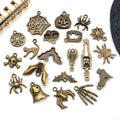 Gold-Tone Pumpkin and Bat Metal Charms with 25 Listed Options view 4