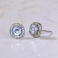 Assorted Clear Stone Stud Earrings In Eight Geometric Designs view 7