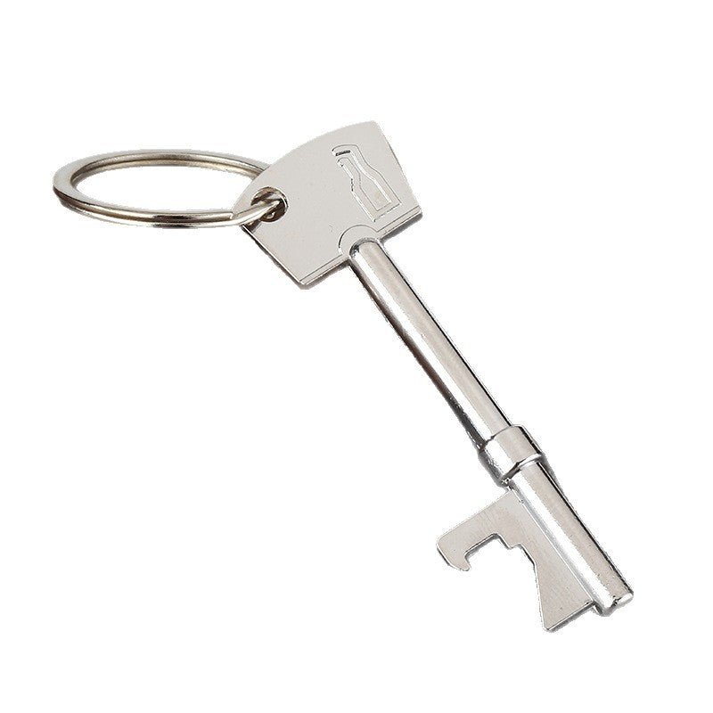 Creative Zinc Alloy Bottle Opener Keychain Gift Accessory