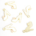 High Heel and Red Heart Charms in Five Colors and Two Metal Tones view 12