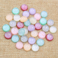 Glossy Round Resin Cabochons in Nine Soft Color Options view 2