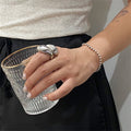 Twisted Organic Metal Statement Rings Gold and Silver view 6