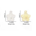 Enamel-Look Gold Silver Cherry Blossom Alloy Charms in 12 Styles view 2