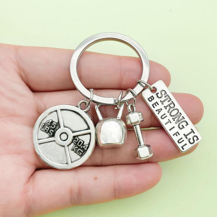 Fitness Charm Keychains in 17 Pictured Variations for Bags and Keys