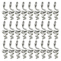 Antique Silver Snake Metal Charms for Jewelry and Craft Projects view 1
