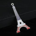 Paris Landmark Charm Pendant Eiffel Tower Cathedral Windmill view 6