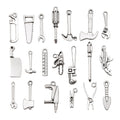 Realistic Gold-Tone Hand Tool Metal Charms with 26 Listed Options view 6
