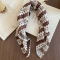 Brown Blue Paisley Polka Dot And Leopard Print Scarves view 12