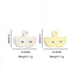 Rhinestone Masquerade Mask Charms in Gold and Silver Tones view 3