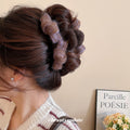 Black Wide Padded Fabric Headband Solid Hair Accessory view 4