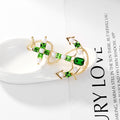 Green Gold Tone Anchor Metal Brooch Pin for Jackets and Lapels view 5
