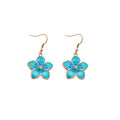 Gold Enamel Flower Necklace Bracelet And Earring Pieces view 5